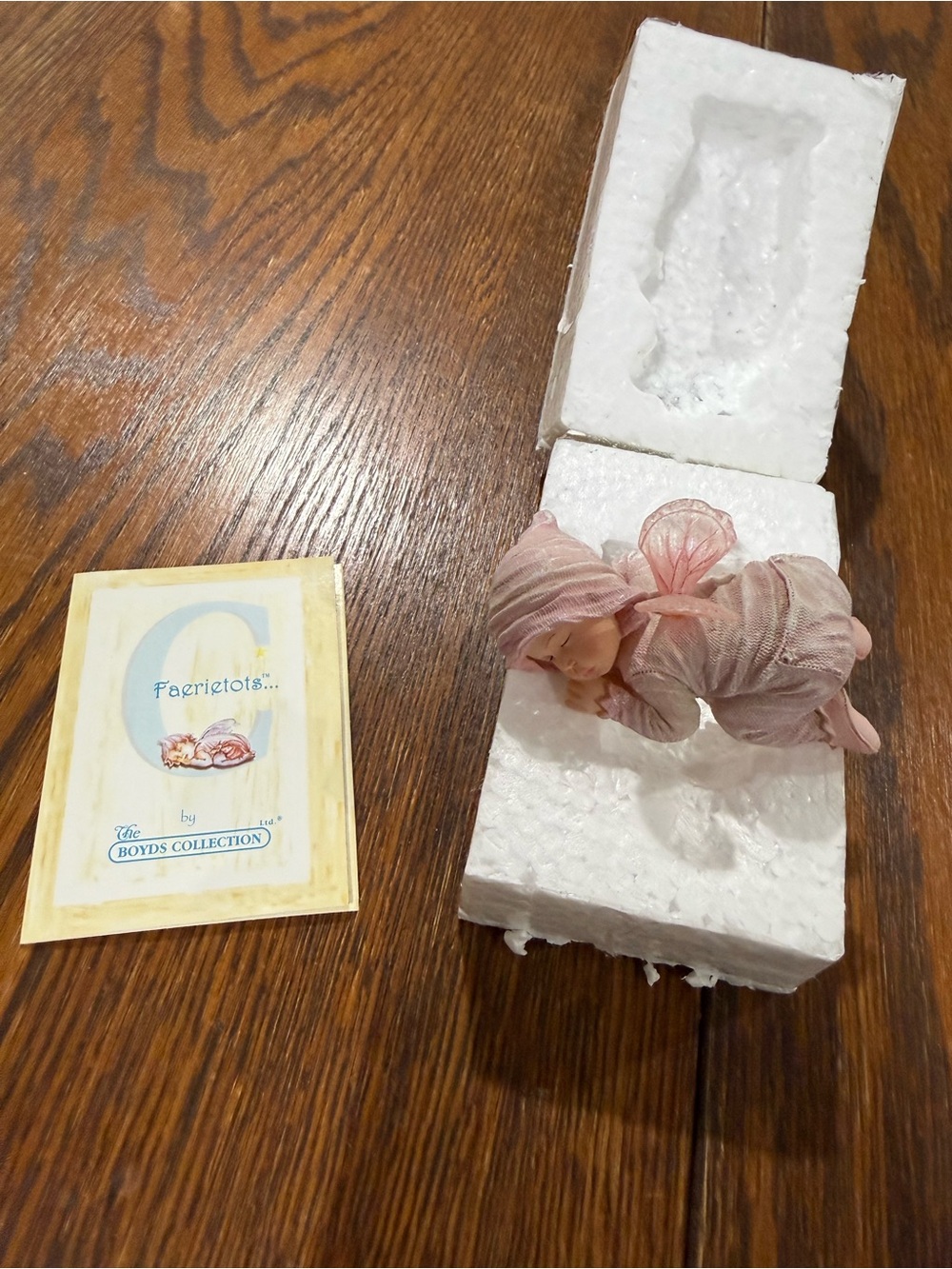 Faerietots Pink Fairy Baby Figurine